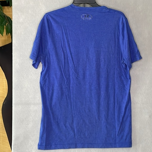 UNDER ARMOUR Signature Short Sleeve Crew Neck T-Shirt BLUE Small - Picture 2 of 4